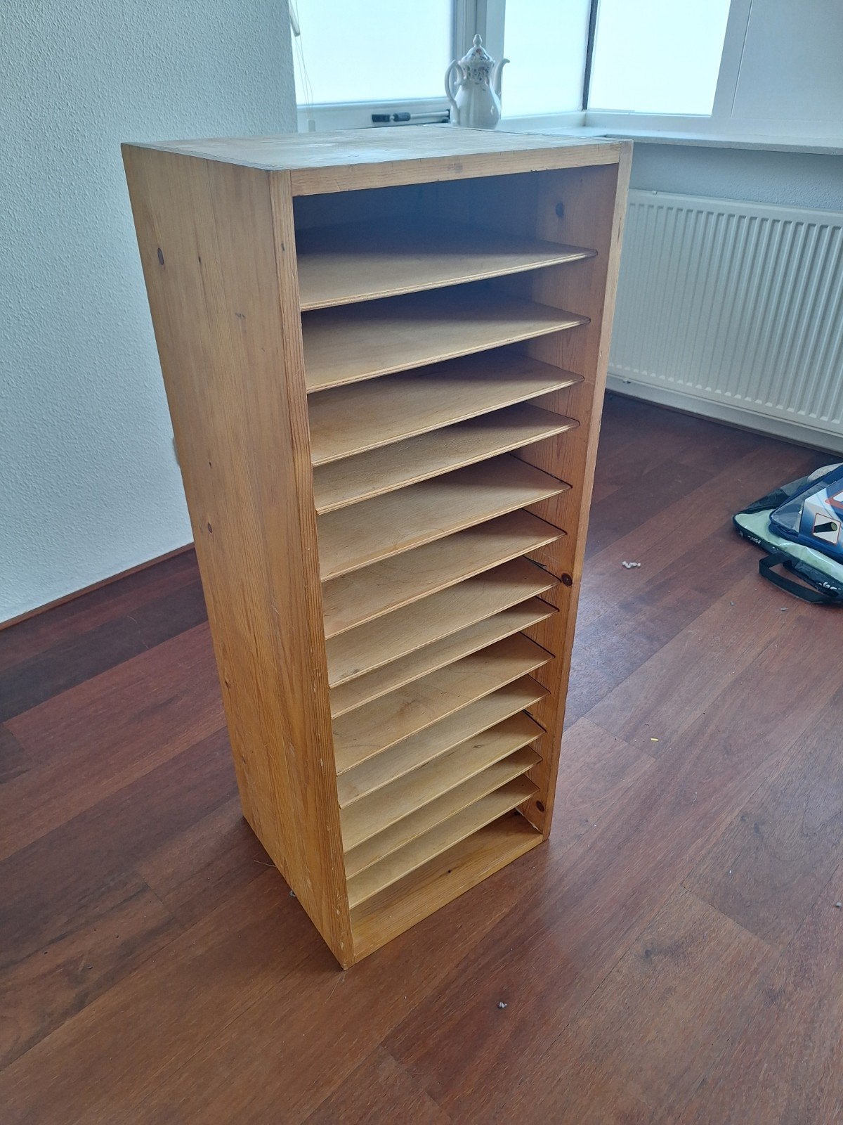 Vakkenkast van vurenhout - 97x38x33 cm, Ophalen, Minder dan 50 cm, Gebruikt, 5 laden of meer
