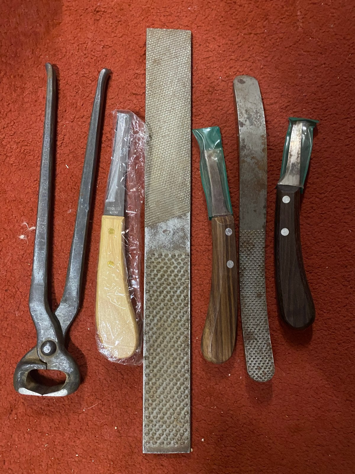 Complete set gereedschap voor hoeven bekappen – 6-delig, Ophalen, Gebruikt