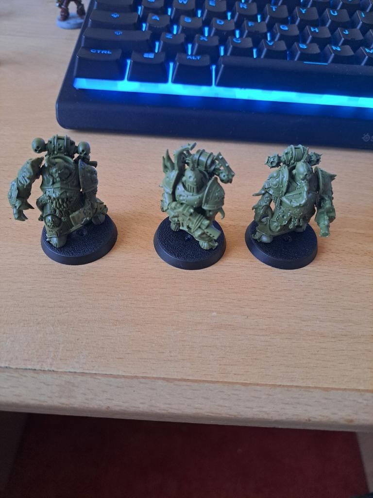 Warhammer 40K Death Guard Plague Marines (3 stuks), Hobby en Vrije tijd, Wargaming, Ophalen of Verzenden, Gebruikt, Warhammer 40000