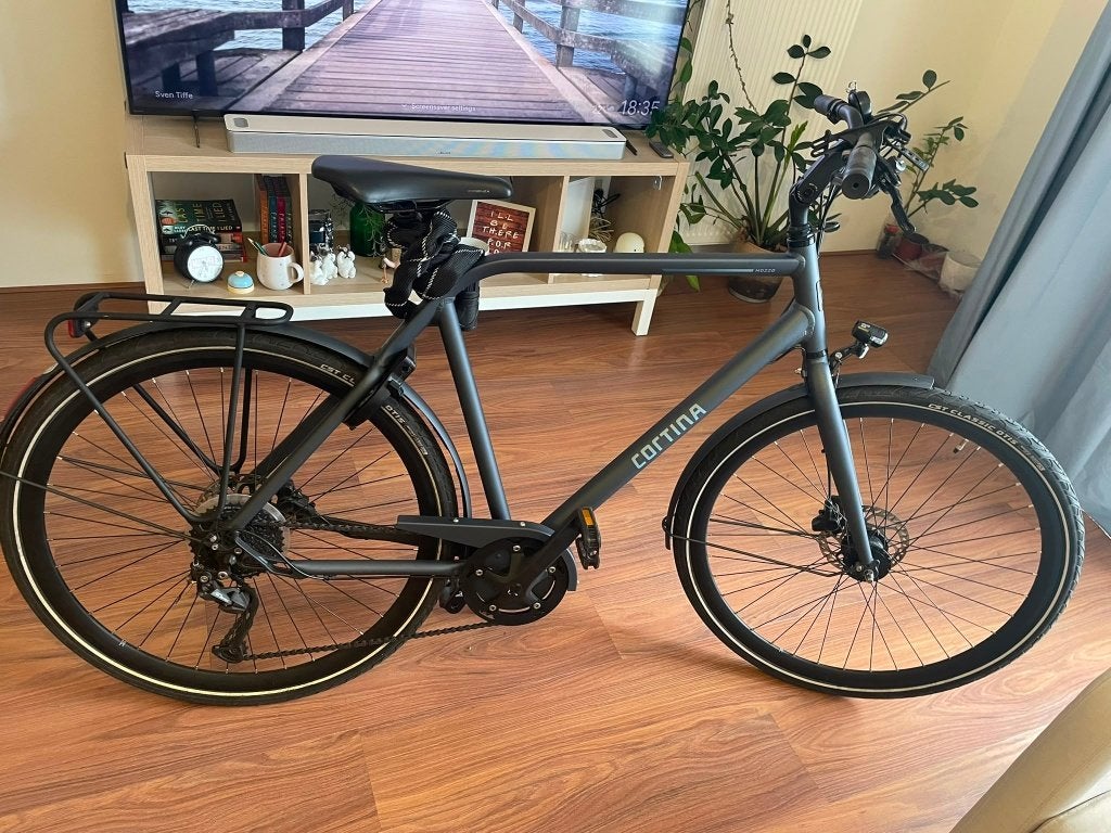 Cortina Mozzo (Thundercloud) Herenfiets Maat 56, Versnellingen, Zo goed als nieuw, Schijfrem, 53 tot 57 cm