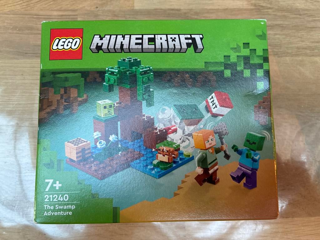 LEGO Minecraft 21240 The Swamp Adventure, Ophalen of Verzenden, Nieuw, Complete set, Lego