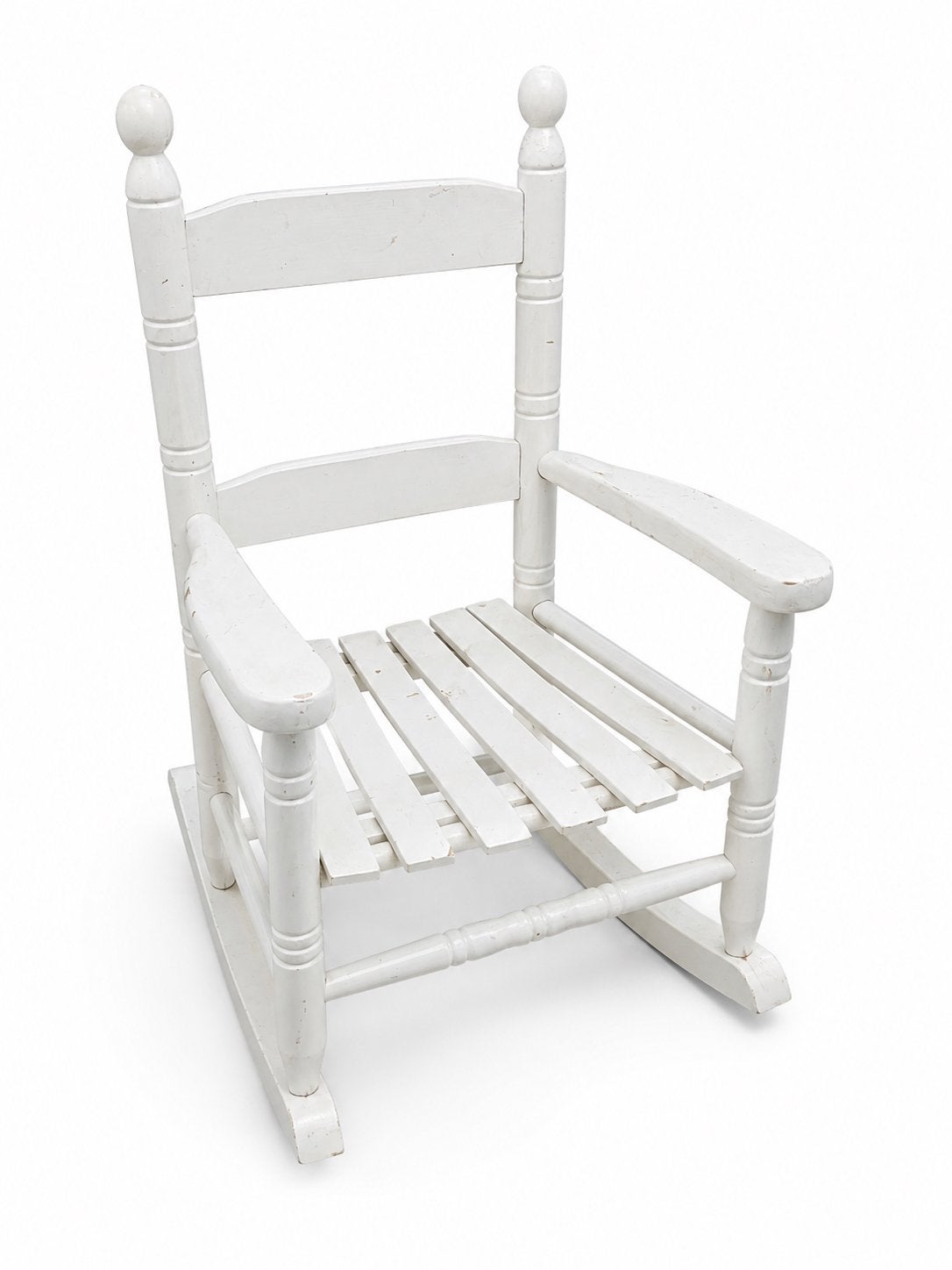 Witte houten schommelstoel voor kinderen, Ophalen, Gebruikt, Stoel(en)