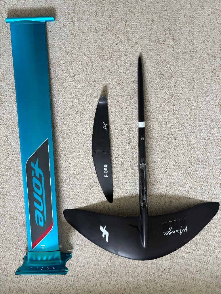F-one foil set - Mirage 800 / Mast 85 cm / c.220 surf stab, Ophalen, Gebruikt, Wingsurf-hydrofoil