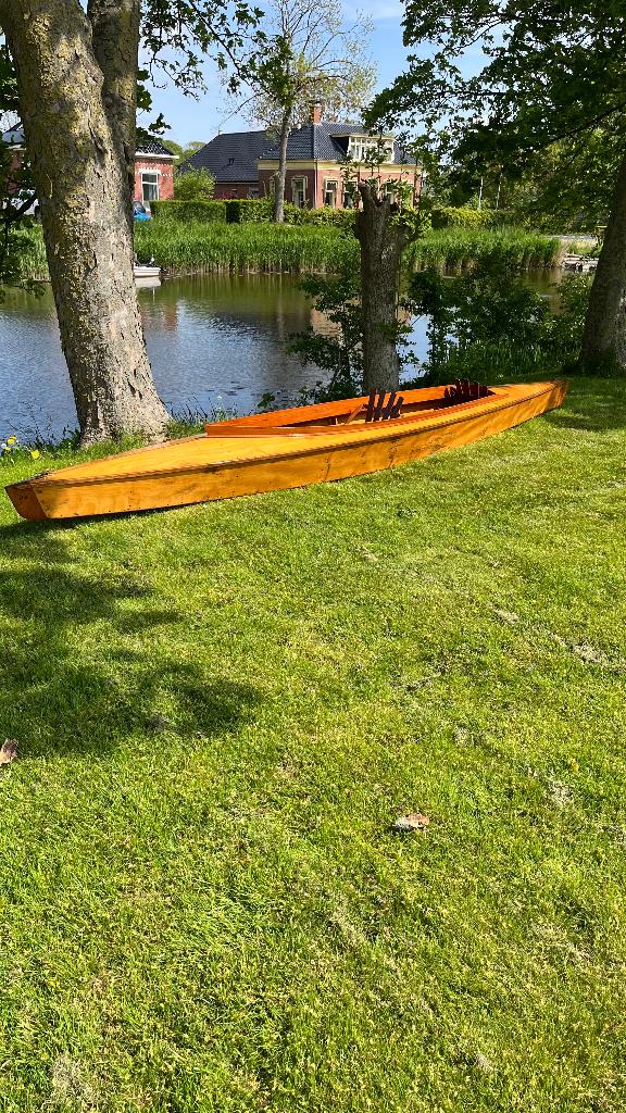 Houten kano, Watersport en Boten, Kano's, Ophalen, Gebruikt, Met peddels, Twee personen