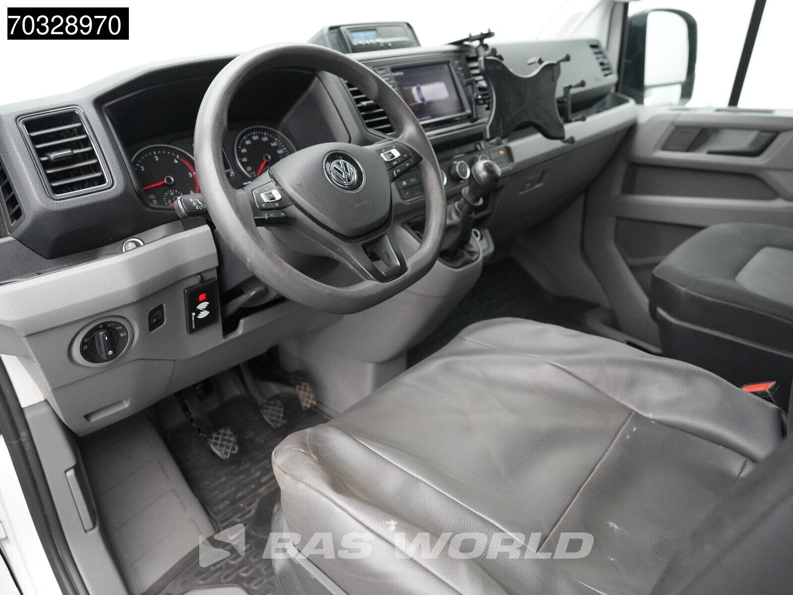 Volkswagen Crafter 177pk 50 Dubbellucht L3H3 Werkplaatsinric, Stof, Gebruikt, Euro 6, 4 cilinders