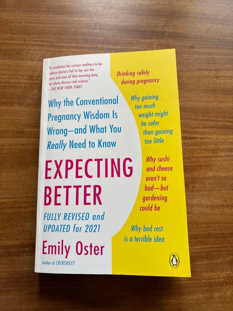 Expecting Better - Emily Oster, Ophalen of Verzenden, Gelezen, Zwangerschap en Bevalling