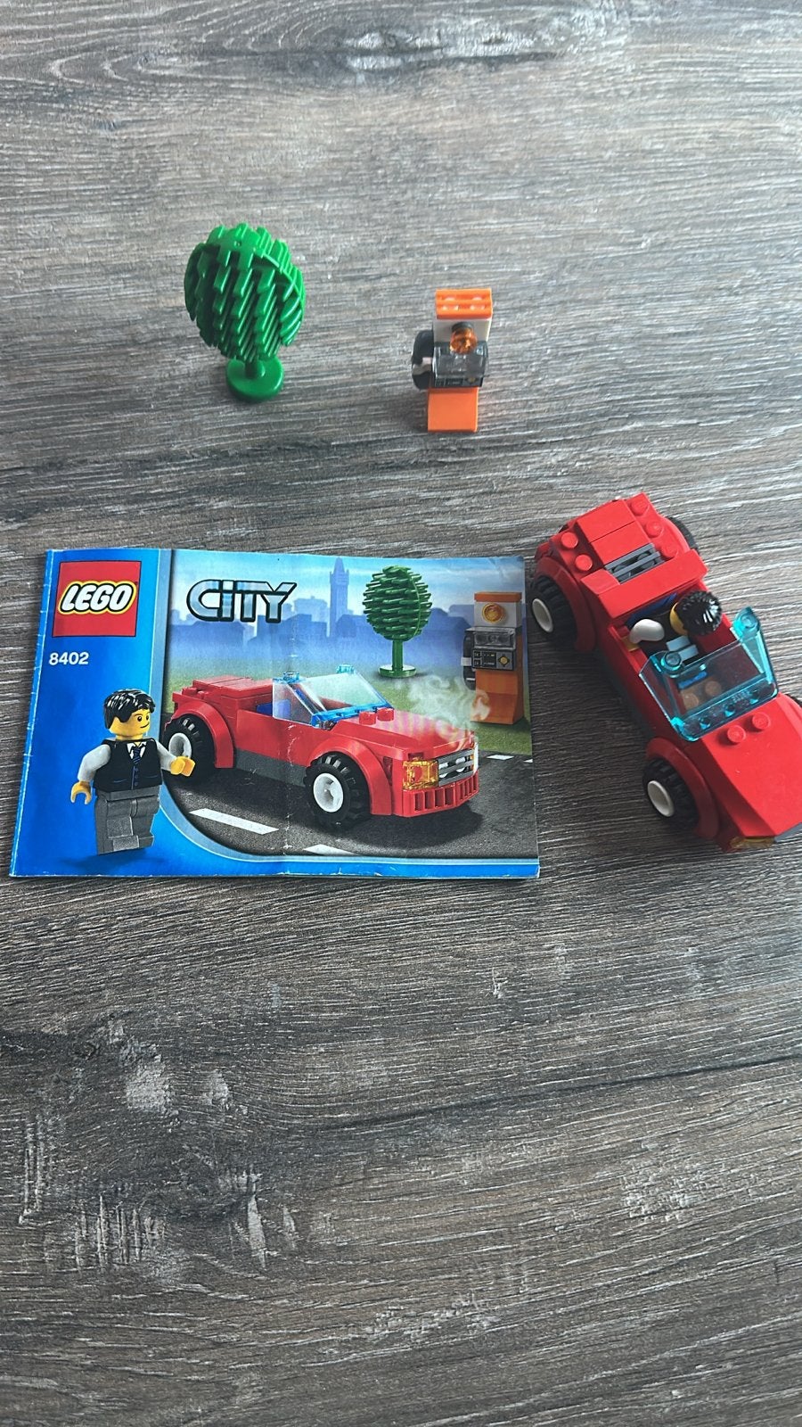 Lego City Sportwagen 8402 - Compleet met instructies, Lego, Ophalen of Verzenden, Compleet, Complete set