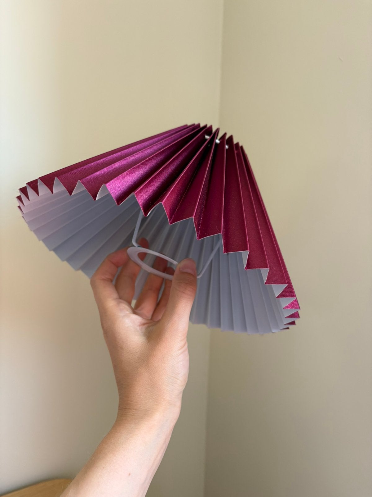 Plisse lampenkap in diverse kleuren, Huis en Inrichting, Lampen | Lampenkappen, Ophalen, Blauw, Rond, Nieuw