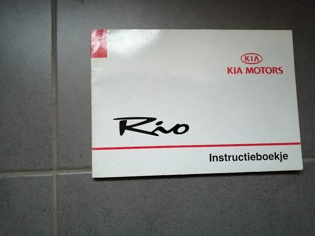 Gebruikershandleiding KIA RIO type DC  1999/2003, Ophalen of Verzenden