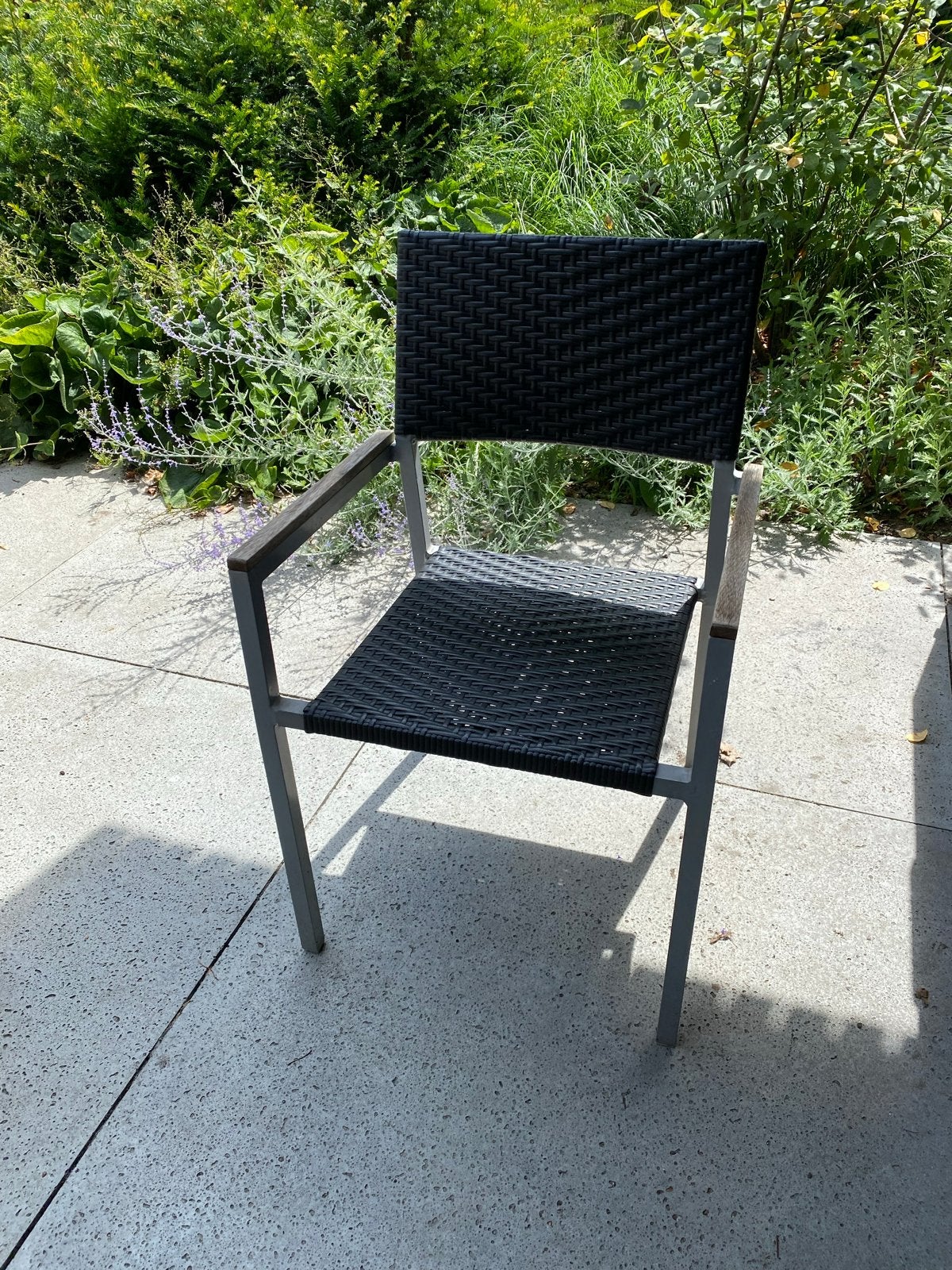 8 tuinstoel met wicker en aluminium frame, Tuin en Terras, Ophalen of Verzenden, Gebruikt, Aluminium