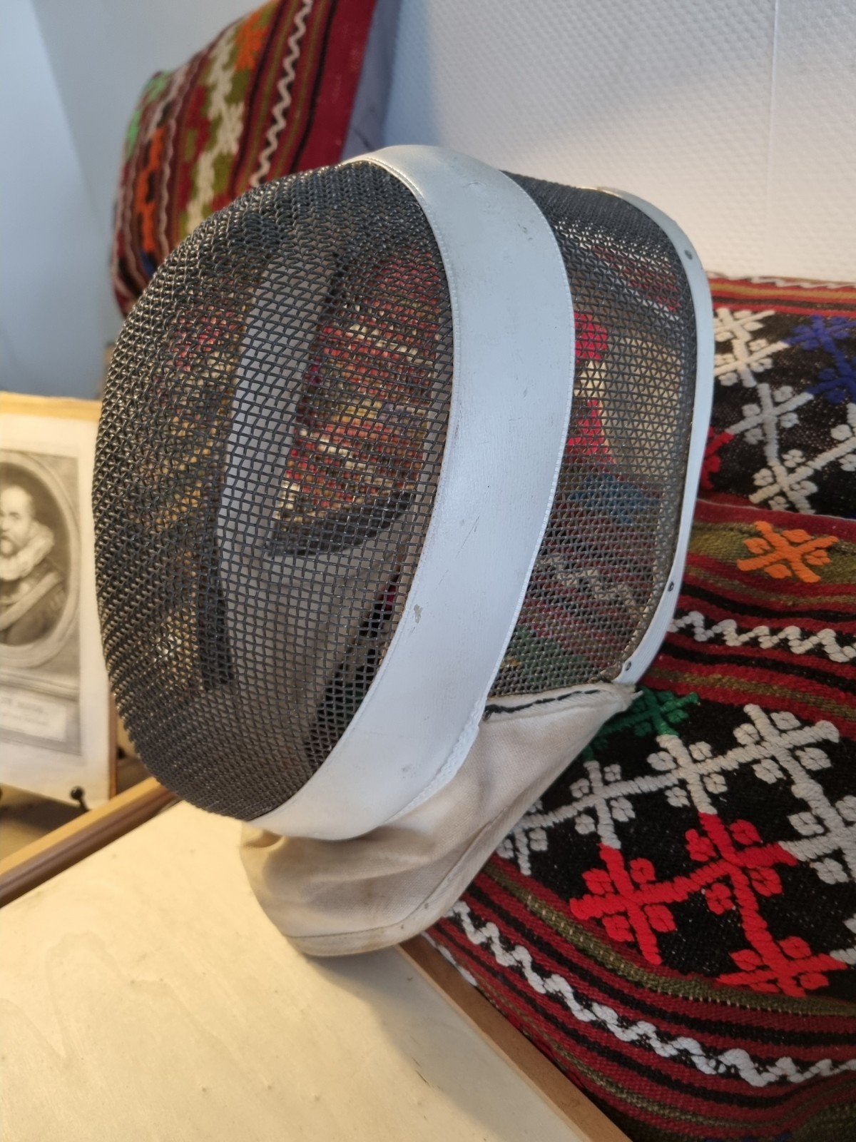 Brocante Schermmasker, Ophalen of Verzenden