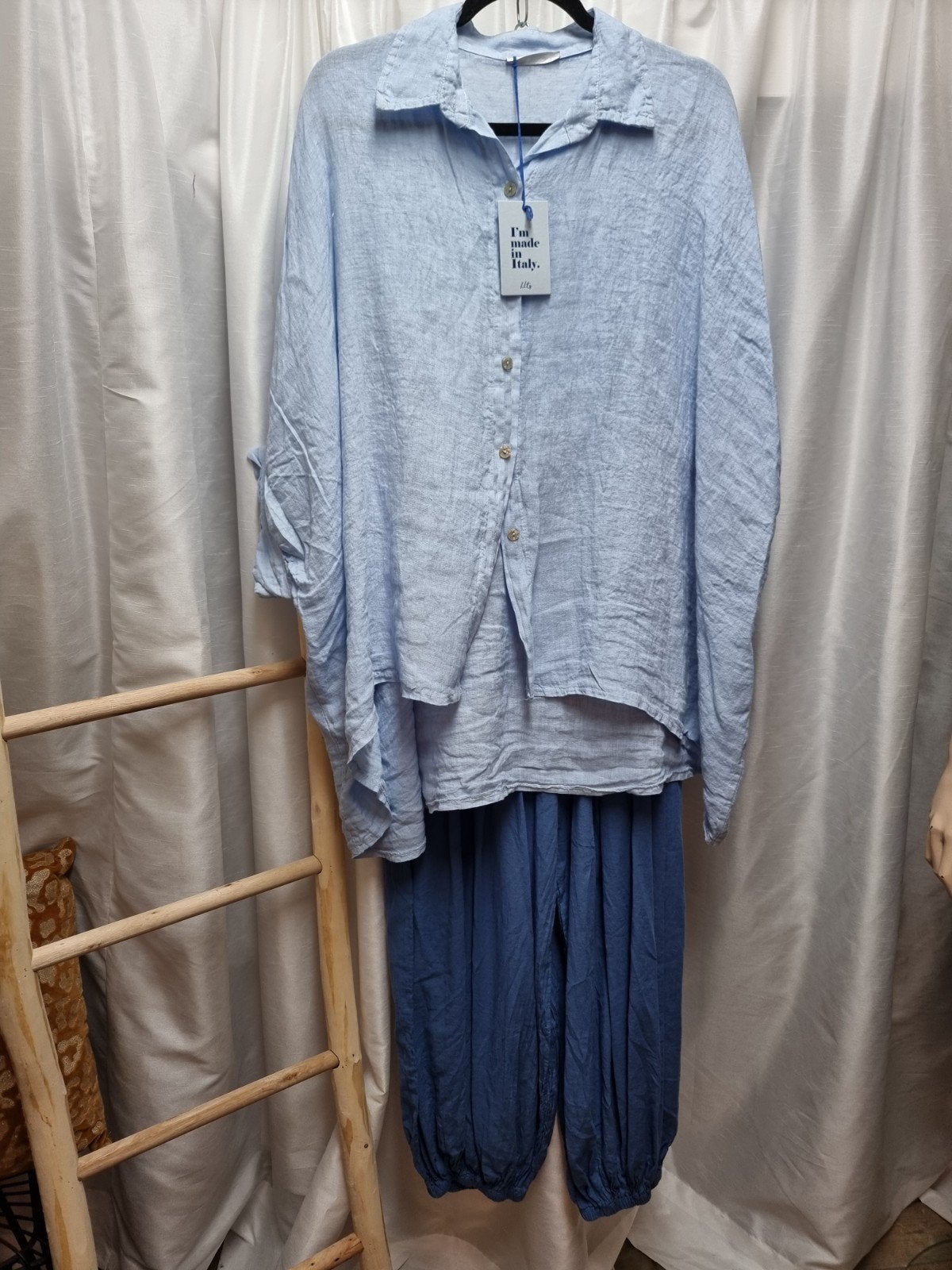 Combi broek bloes, Ophalen of Verzenden, Nieuw, Blauw, Lang