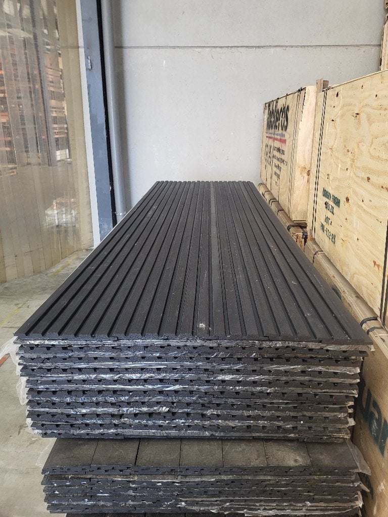 RESPARTIJ Triple profiel | Deens rabat | Zwart Gespoten, Ophalen of Verzenden, Nieuw, 250 cm of meer, Planken