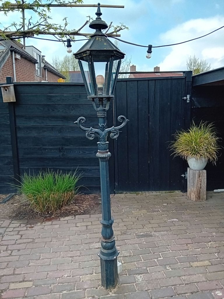 Gietijzeren Lantaarn, Tuin en Terras, Ophalen, Gebruikt, Staande lamp, Netvoeding