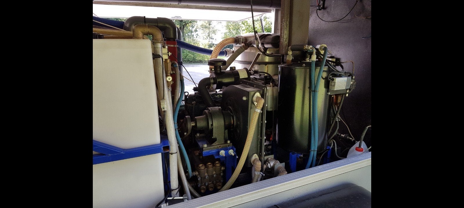 Professionele hogedruk diesel reinigingsaanhanger, Trailer, Ophalen, Gebruikt