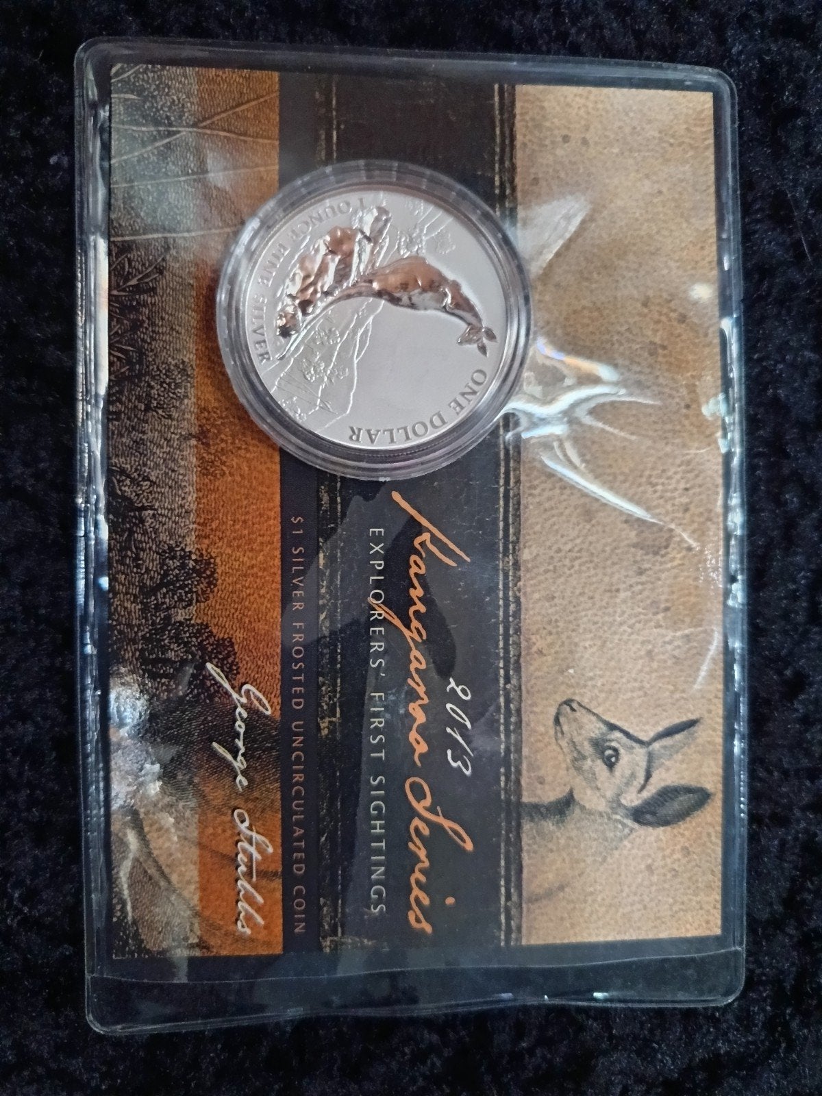 2013 Kangaroo Series $1 Zilveren Munt - George Stubbs, Ophalen of Verzenden, Oost-Azië, Losse munt, Zilver