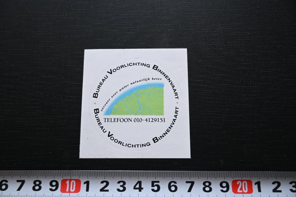 sticker rotterdam bureau voorlichting binnenvaart, Ophalen, Zo goed als nieuw