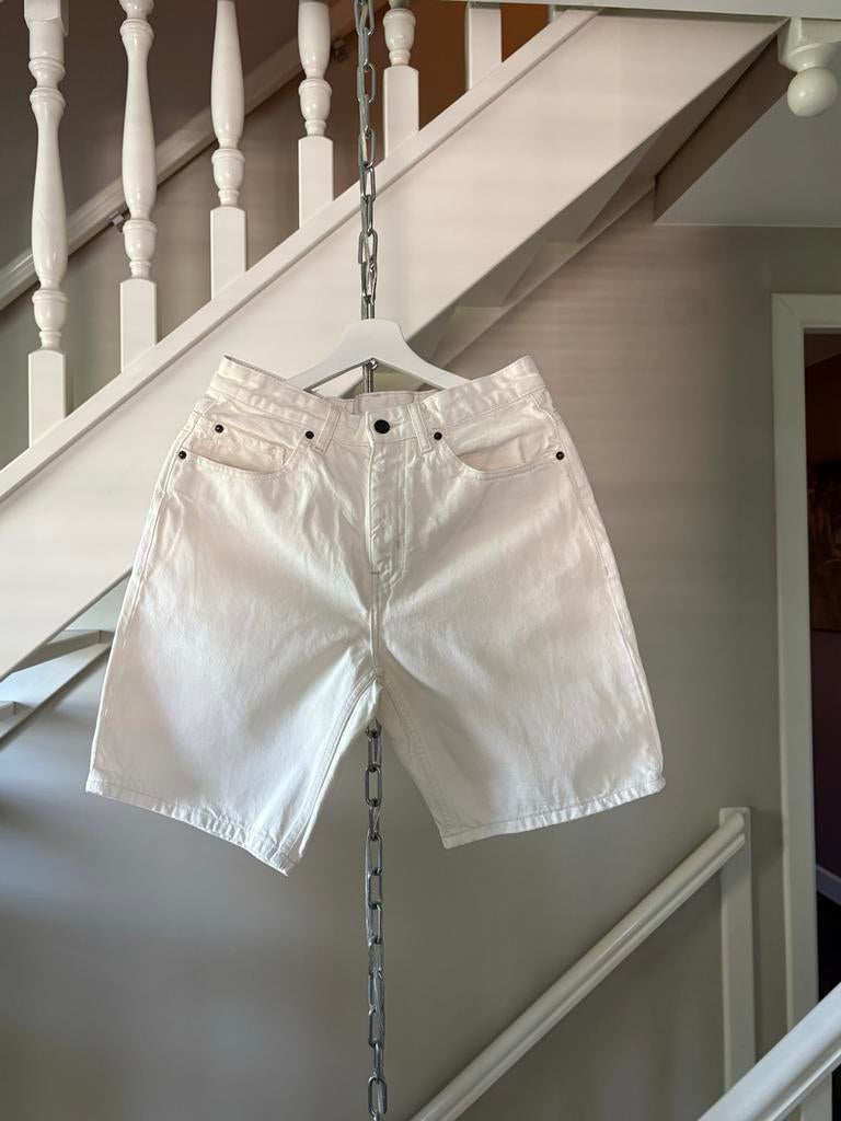 Witte denim shorts merk Pull & Bear maat 38 bijna nieuw, Ophalen of Verzenden, Zo goed als nieuw, Wit