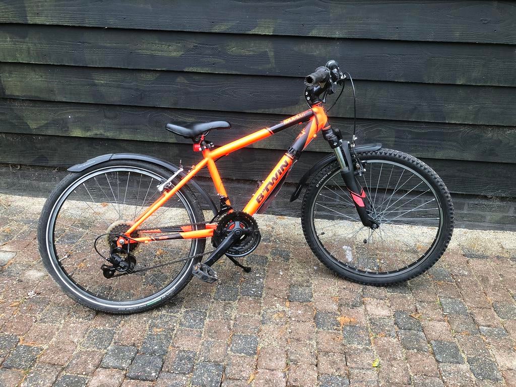 B’twin Rockrider 500 mountainbike 24 inch, Fietsen en Brommers, Fietsen | Jongens, -, Velgrem, -, Versnellingen