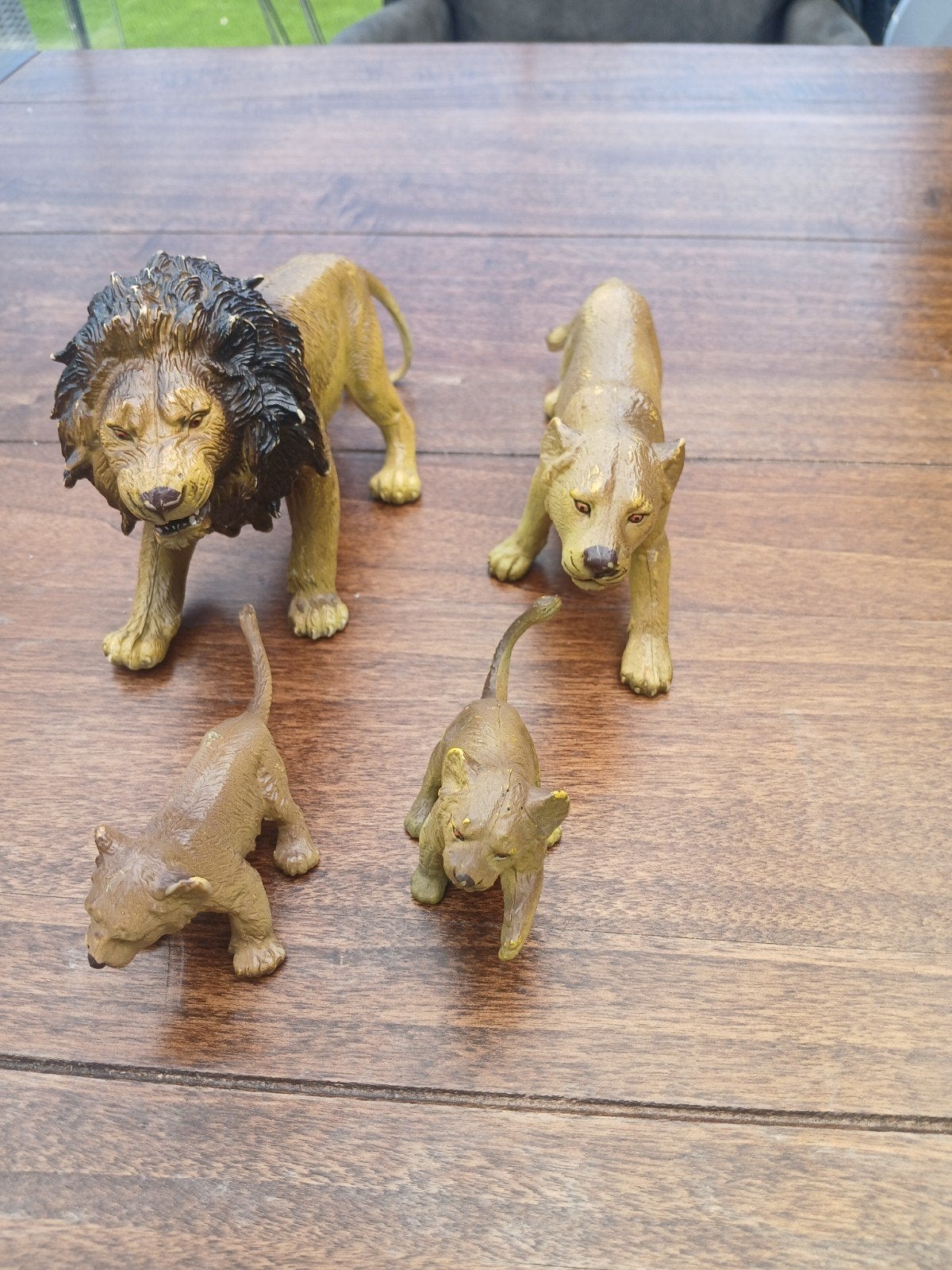 Leeuwenfamilie speelgoedfiguren, Ophalen of Verzenden, Gebruikt, Jongen of Meisje