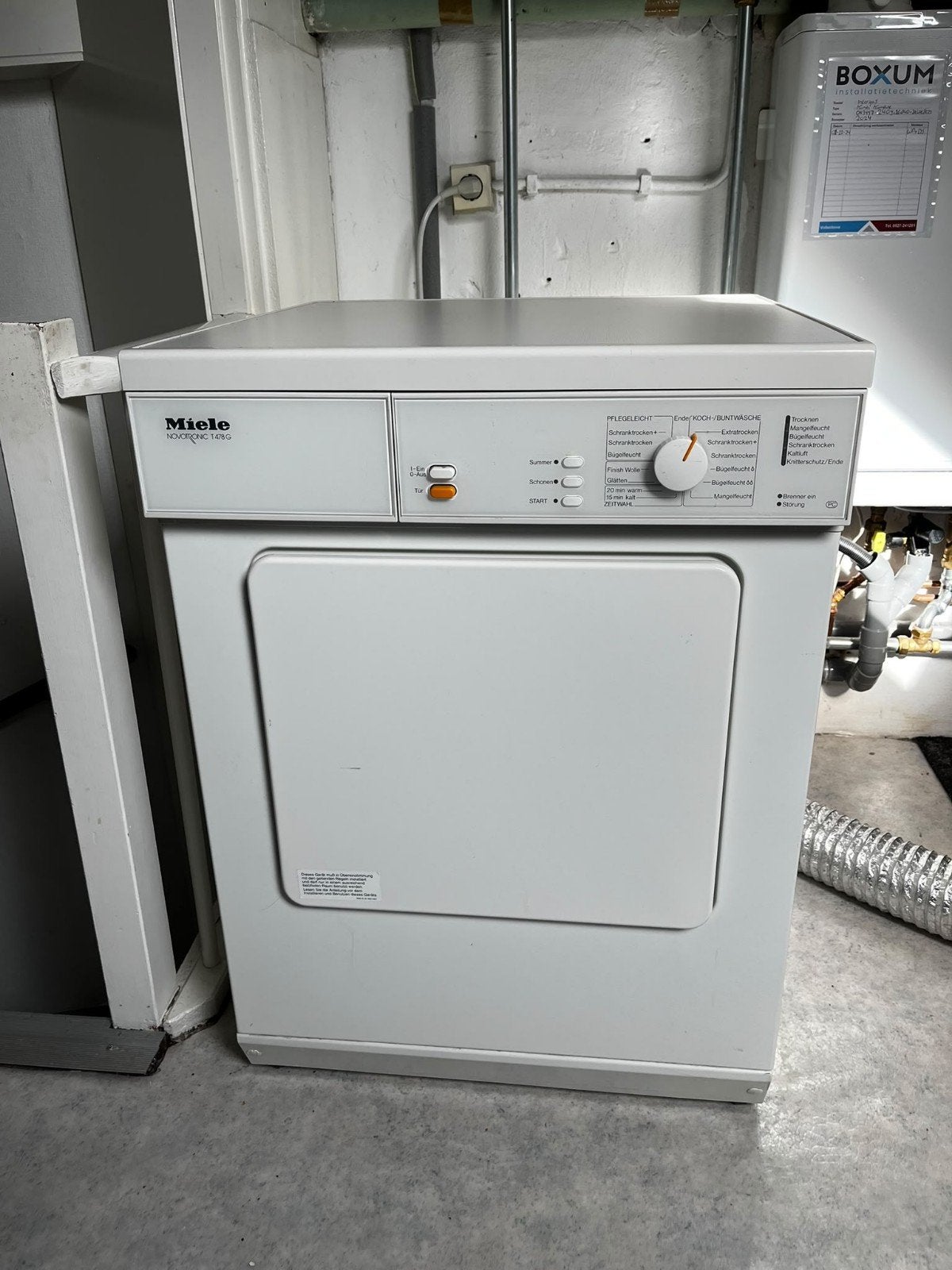 Miele T478G Gas Wasdroger - 5kg -, Witgoed en Apparatuur, Ophalen, Gebruikt, Luchtafvoer, 4 tot 6 kg