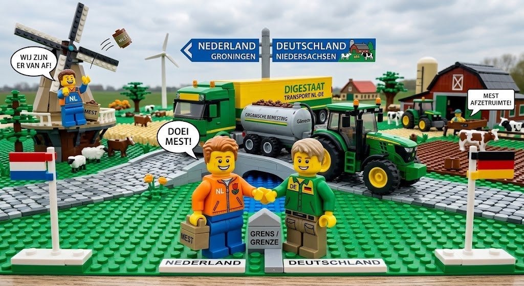 Bemiddeling van afzetruimte voor digestaat in Duitsland