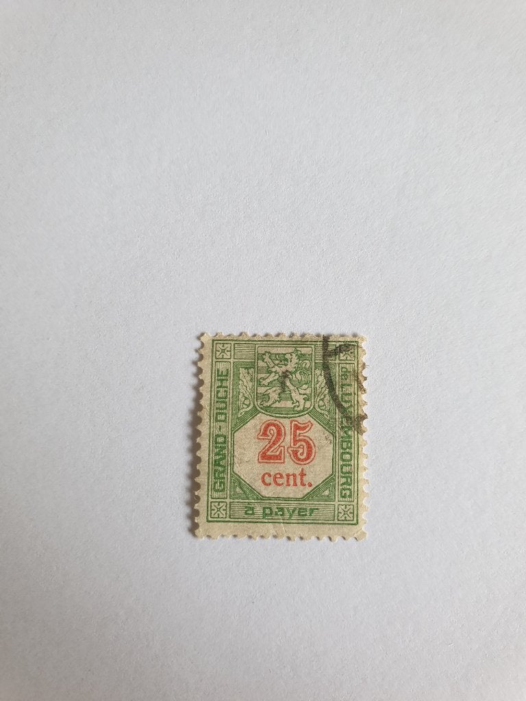 2689 luxemburg portzegel 25 cent, Verzenden, Luxemburg
