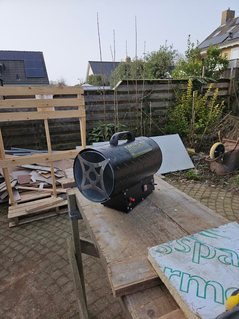 Gas hetelucht kanon 30 kw, Ophalen of Verzenden, Zo goed als nieuw
