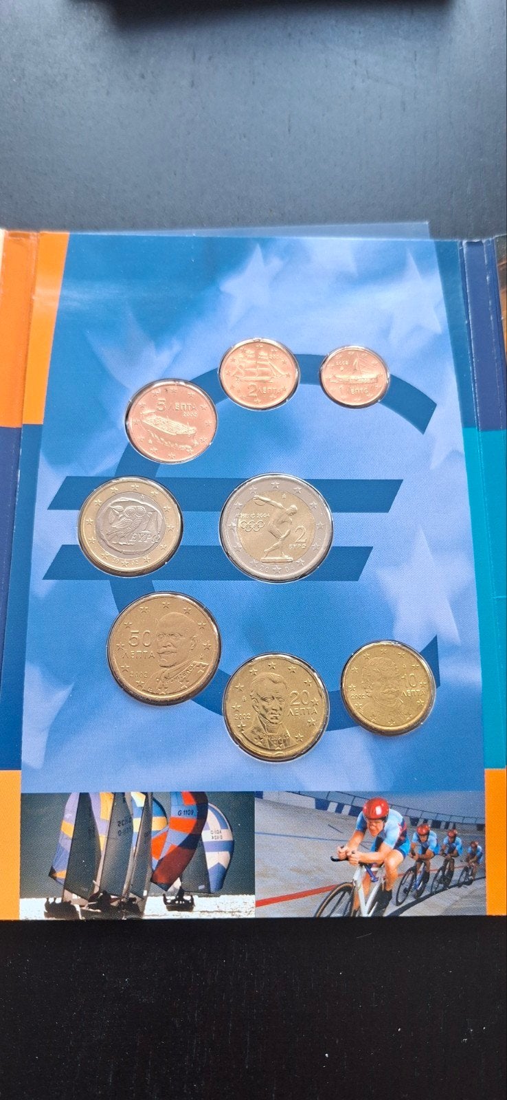 Setje euro munten griekenland 2004 bieden, Postzegels en Munten, Ophalen of Verzenden, Griekenland, 2 euro
