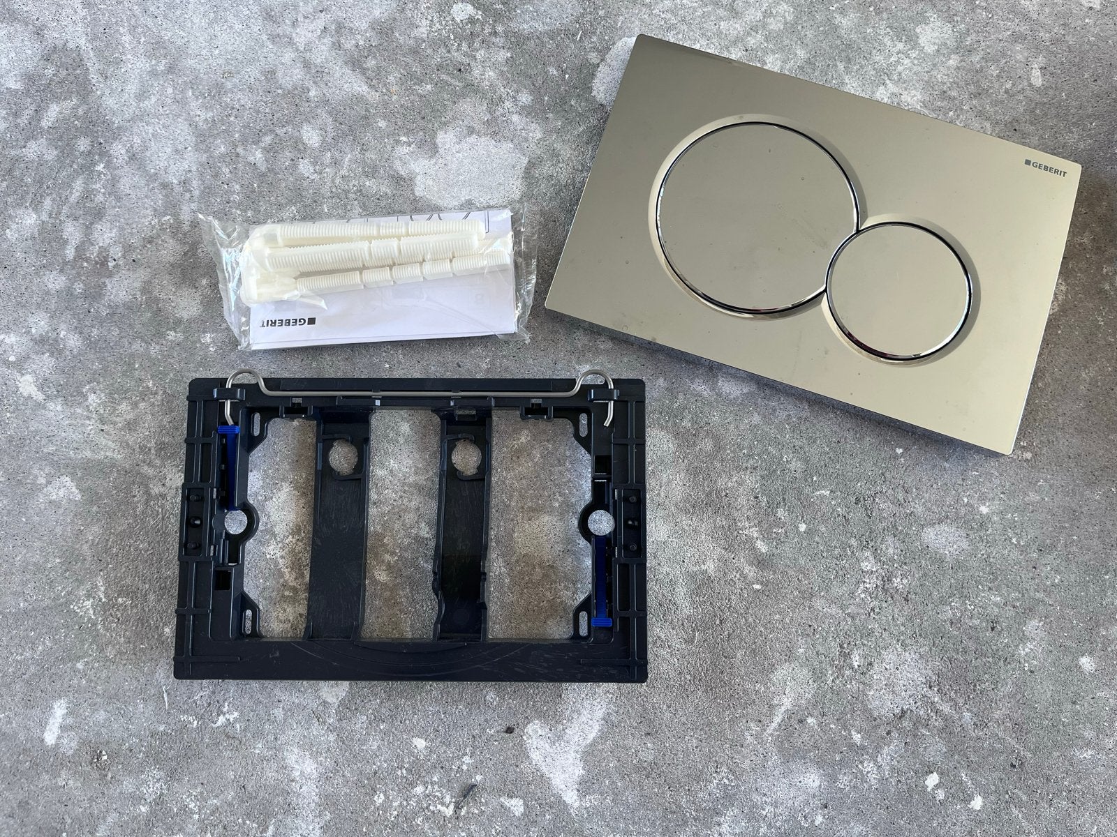 Geberit Sigma01 Bedieningspaneel Zilver chrome, Ophalen of Verzenden, Zo goed als nieuw, Chroom, Toilet