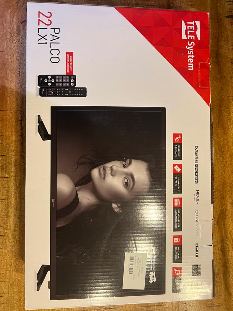 TELESYSTEM PALCO 22LX1 22INCH FULLHD 12 VOLT LED TV DVB-T/S2, Ophalen of Verzenden, Nieuw