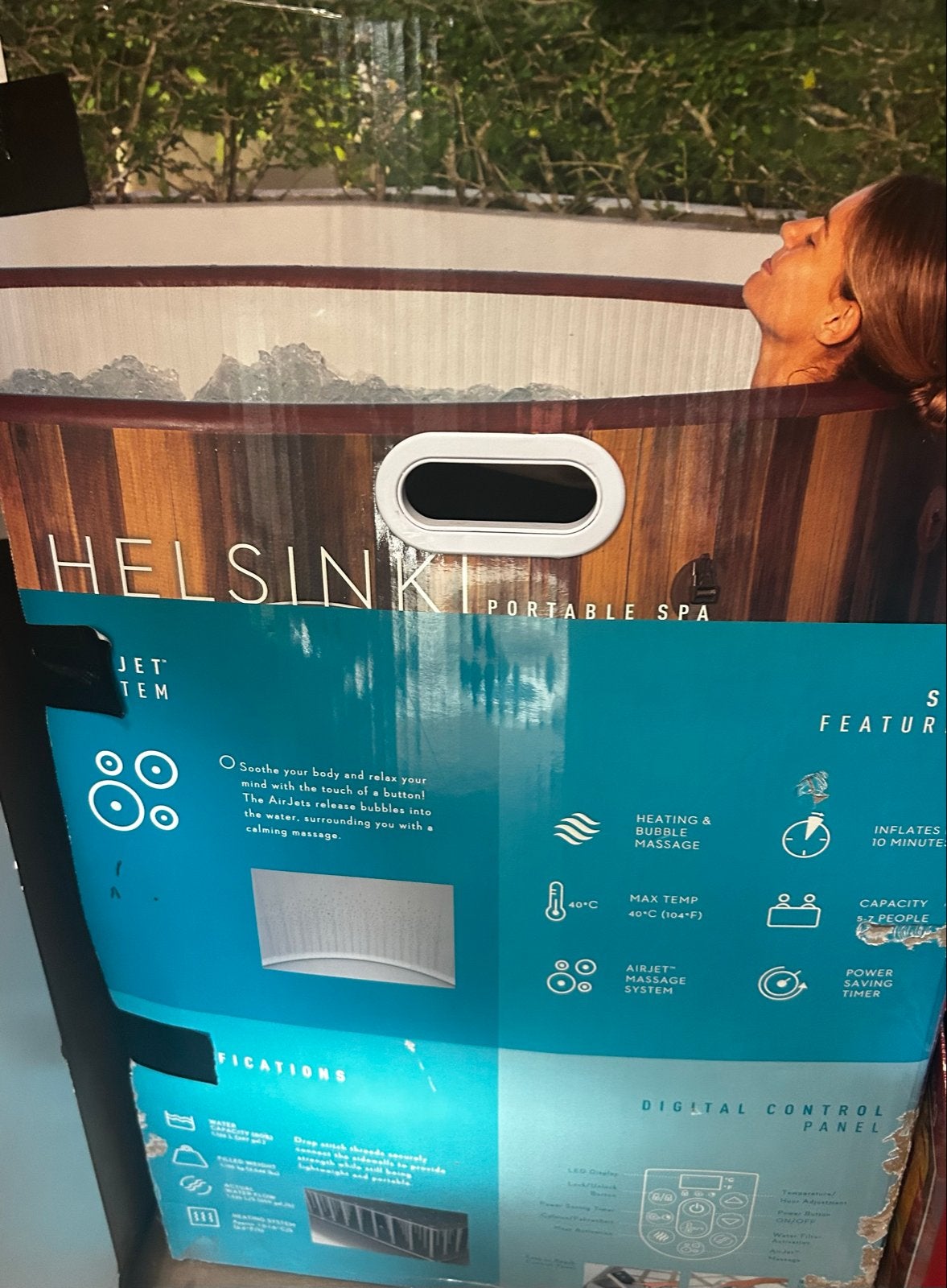 Helsinki Draagbare Spa - Ontspanning en Massage, Ophalen, 200 tot 300 cm, 80 tot 120 cm, Rond