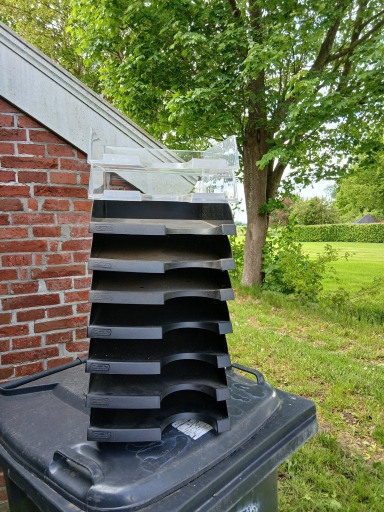 (Gratis) stapelbare documentbakjes / bureaulades A4, Ophalen, Gebruikt