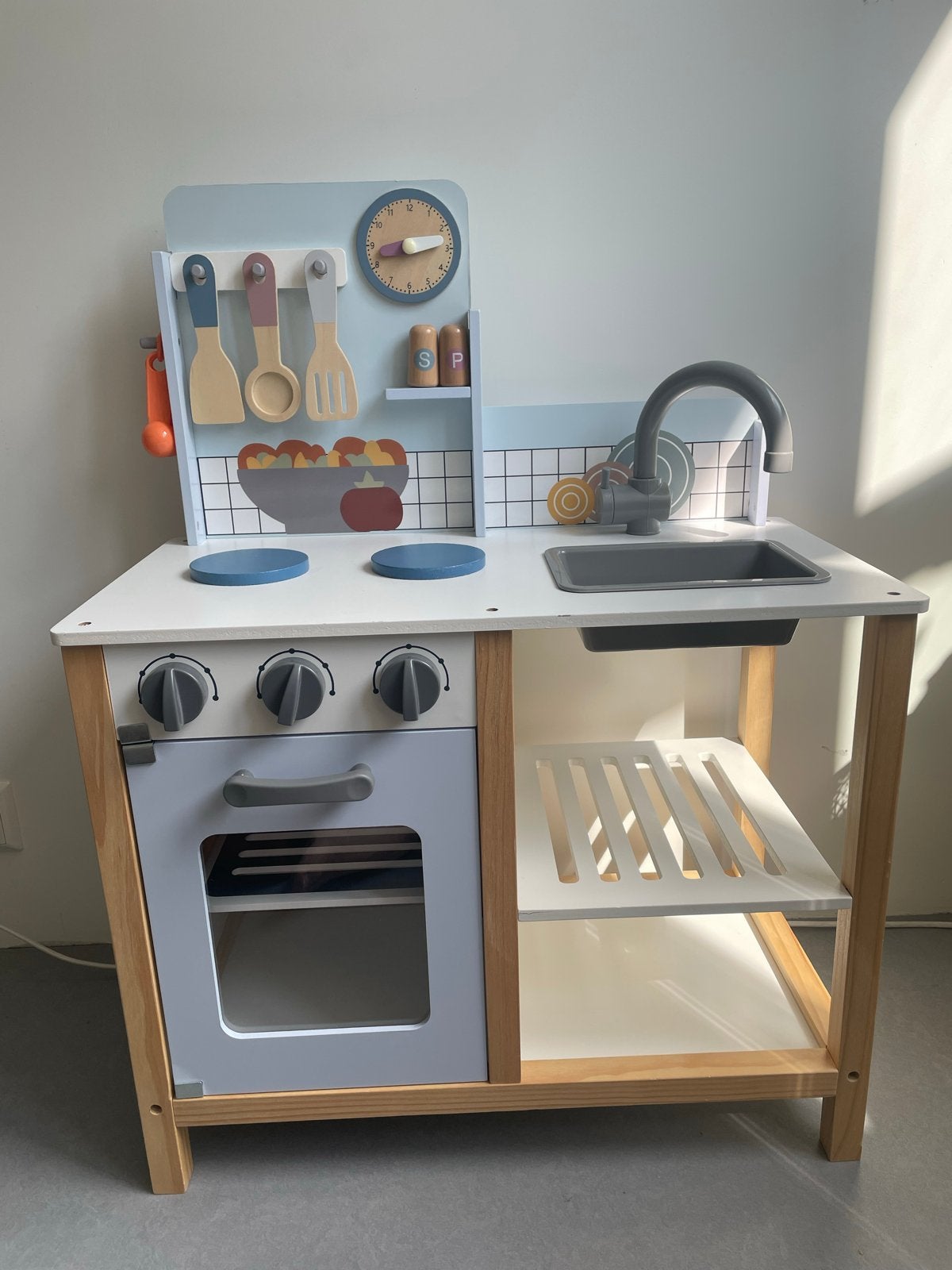 Houten speelgoed keukentje - Zo goed als nieuw, Ophalen, Zo goed als nieuw, Hout, Speelkeuken