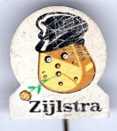 Zijlstra kaas blik speldje ( K_164), Verzenden, Zo goed als nieuw, Merk, Speldje of Pin