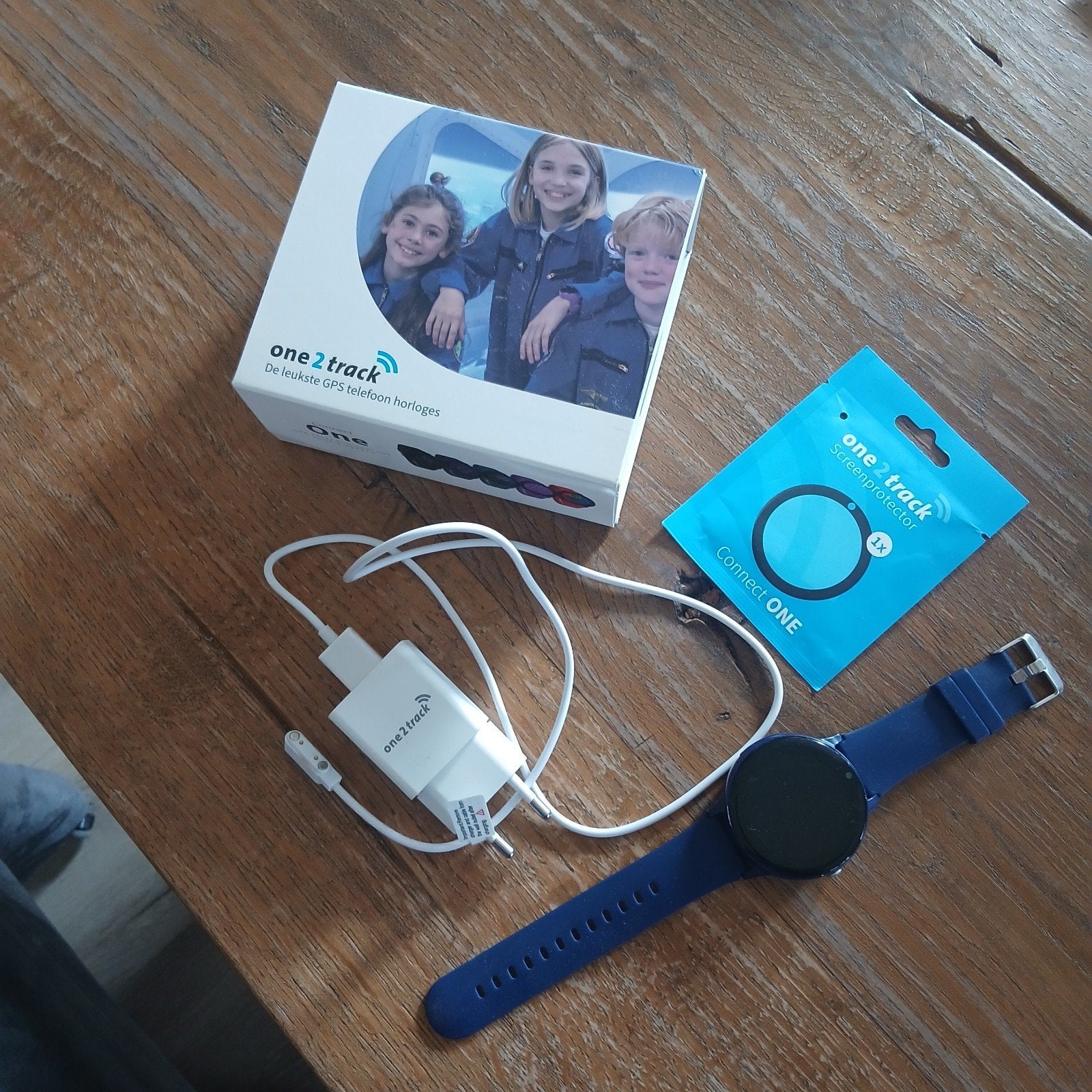 One2track horloge, Ophalen of Verzenden, Zo goed als nieuw, Blauw, Jongen of Meisje
