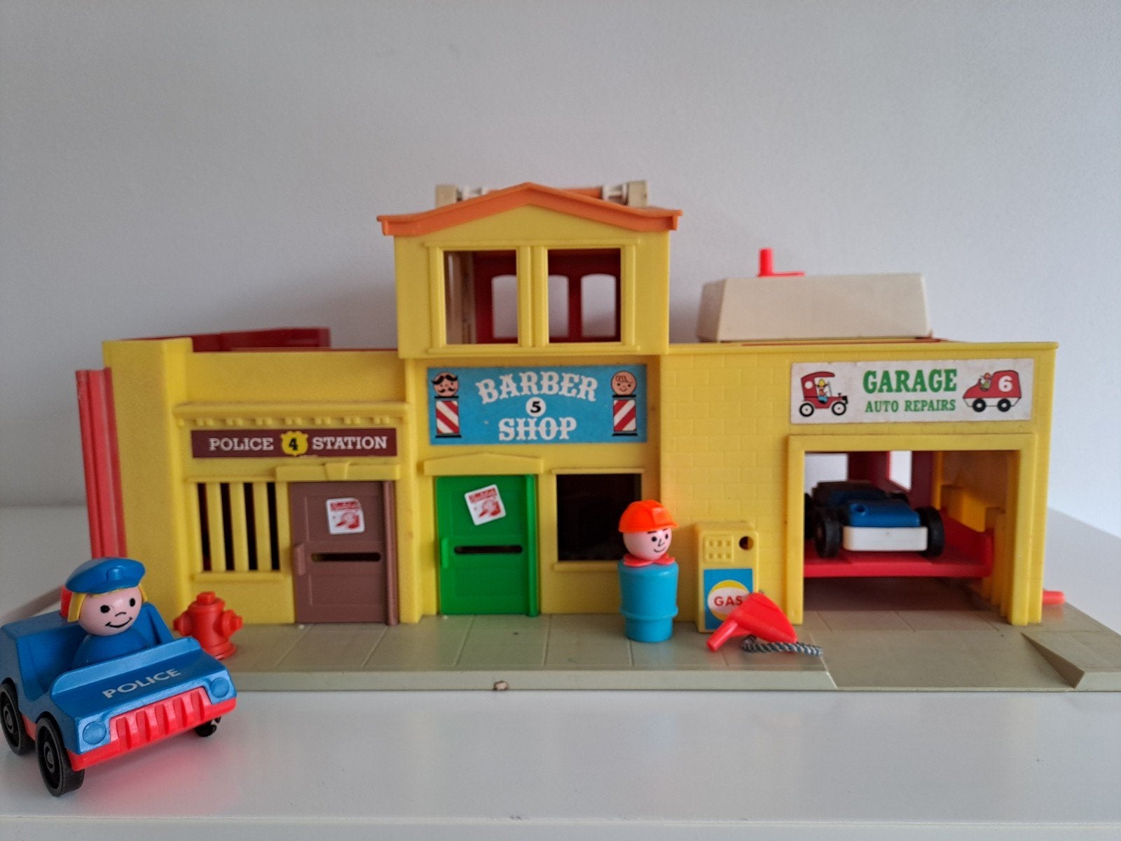 Vintage Fisher-Price Little People Main Street Speelset, Ophalen of Verzenden, Gebruikt, Speelset