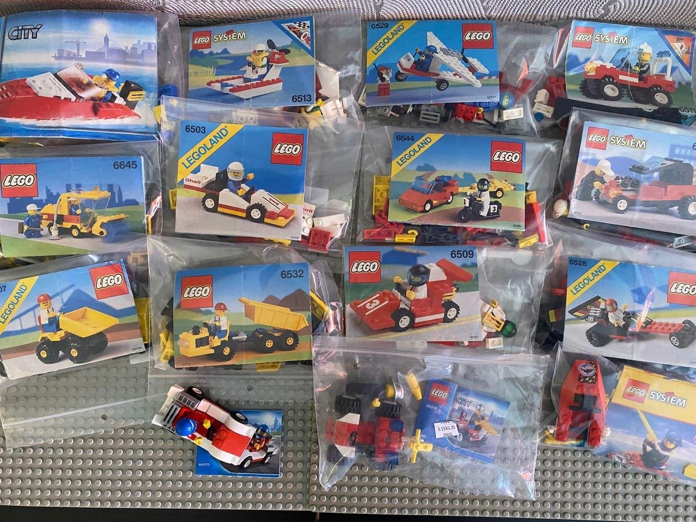 Partij 15 stuks Lego setjes City System Legoland, Gebruikt, Lego, Ophalen of Verzenden, Inclusief minifiguren
