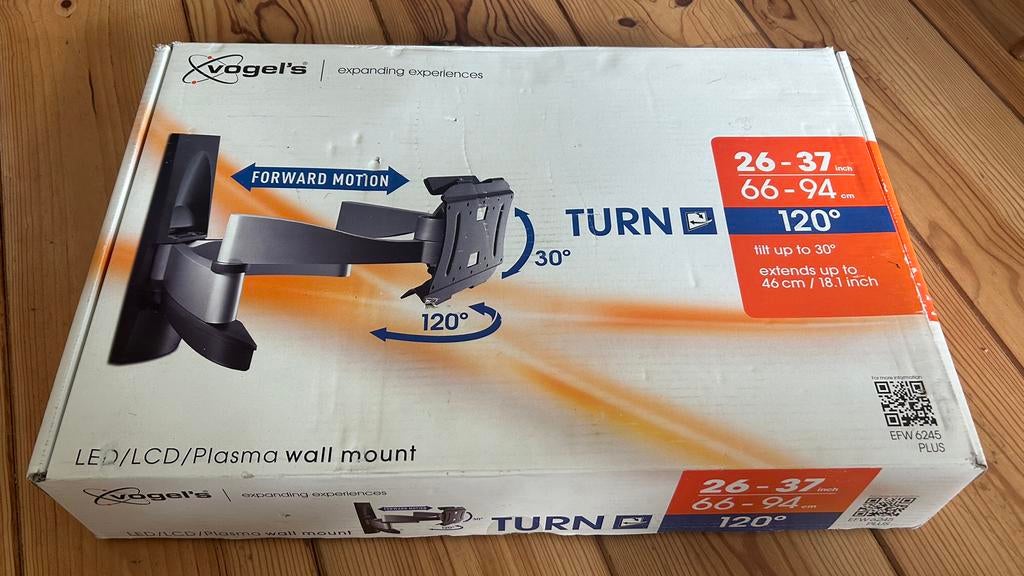 Vogel’s EFW 6245 Plus 26 t/m 37” TV beugel demomodel in doos, Ophalen, Zo goed als nieuw