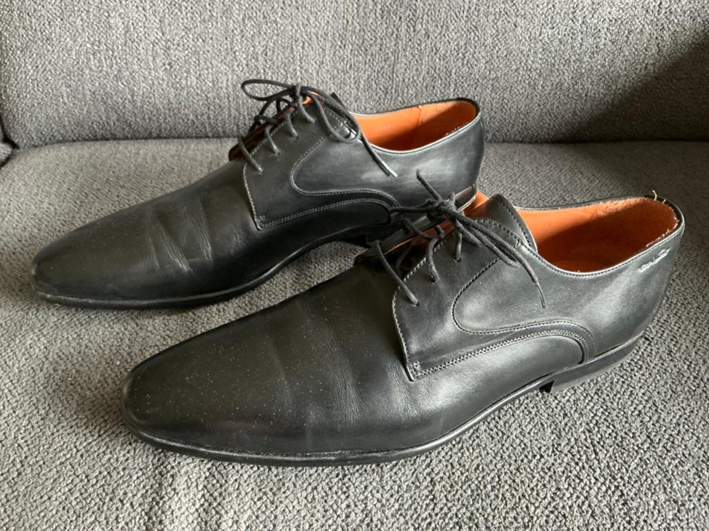 Lage heren schoen Van Lier maat 12 ( circa 47 ) zgan, Kleding | Heren, Schoenen, Zwart, Ophalen of Verzenden, Zo goed als nieuw