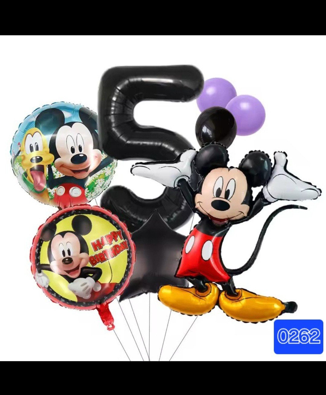 Mickey Mouse Verjaardag Ballonnen Set - Nieuw, Ophalen, Nieuw, Feestartikel, Verjaardag