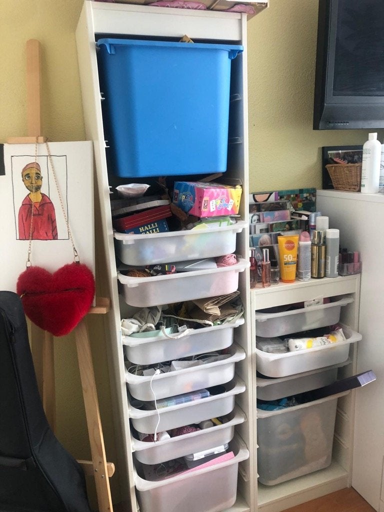 2 IKEA kasten verschillende hoogtes, met bakken, Ophalen, Gebruikt, 50 tot 100 cm, IKEA