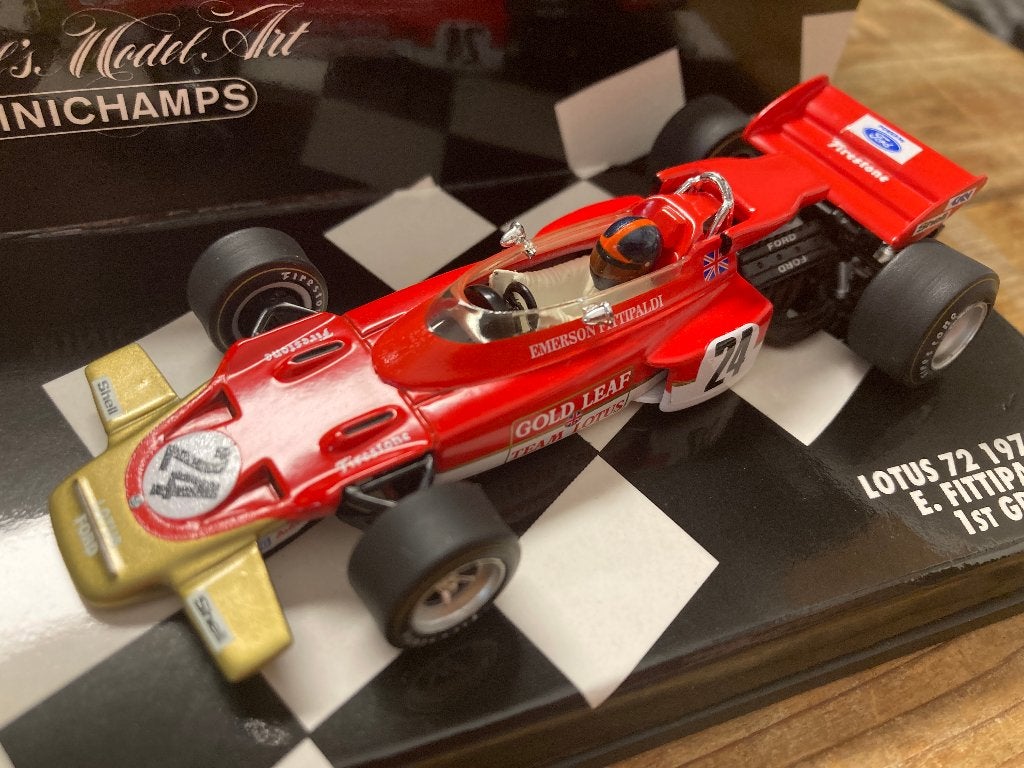 ✅ Emerson Fittipaldi 1st GP win 1970 United States GP Lotus, Ophalen of Verzenden, Nieuw, Formule 1