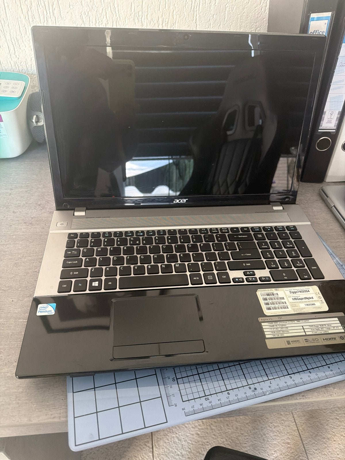 Acer Aspire 17,3 inch laptop - Werkt goed, incl. oplader, Ophalen, Gebruikt, HDD, Minder dan 2 Ghz