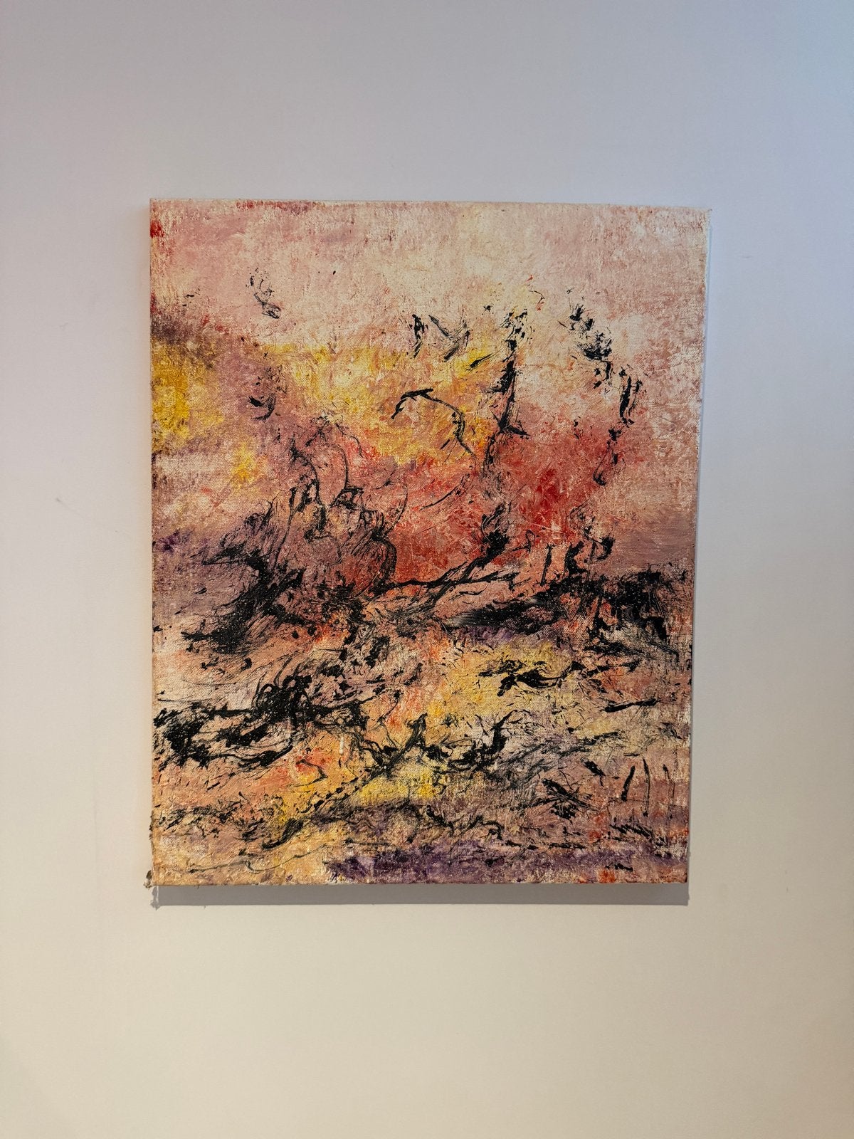 Schilderij: Vurige Zonsondergang, Ophalen