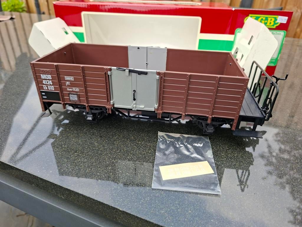 Nieuwe lgb hoge bakwagon 4124(0), Hobby en Vrije tijd, Modeltreinen | Overige schalen, Ophalen of Verzenden, Nieuw, Wagon, LGB