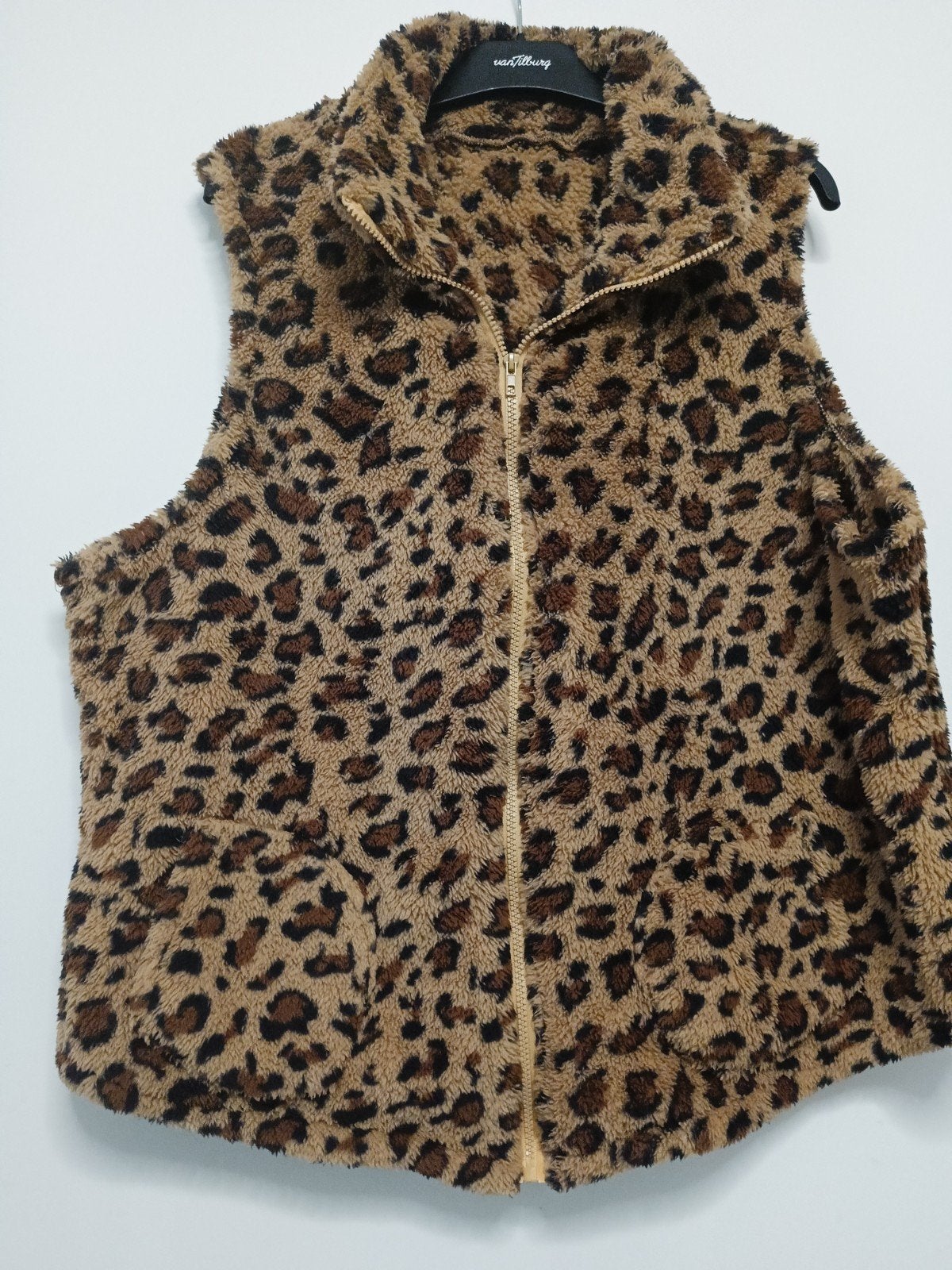 Bont Bodywarmer Tijgerprint Fleece Maat 46, Ophalen of Verzenden, Gedragen, Maat 46/48 (XL) of groter, Bruin