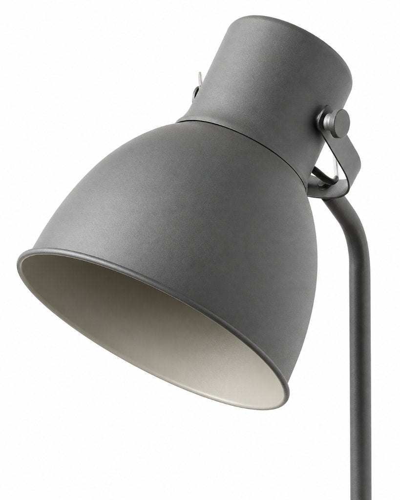 IKEA HEKTAR Staande Vloerlamp Donkergrijs – Industriële lamp, Ophalen, ., E27 (groot), Zo goed als nieuw