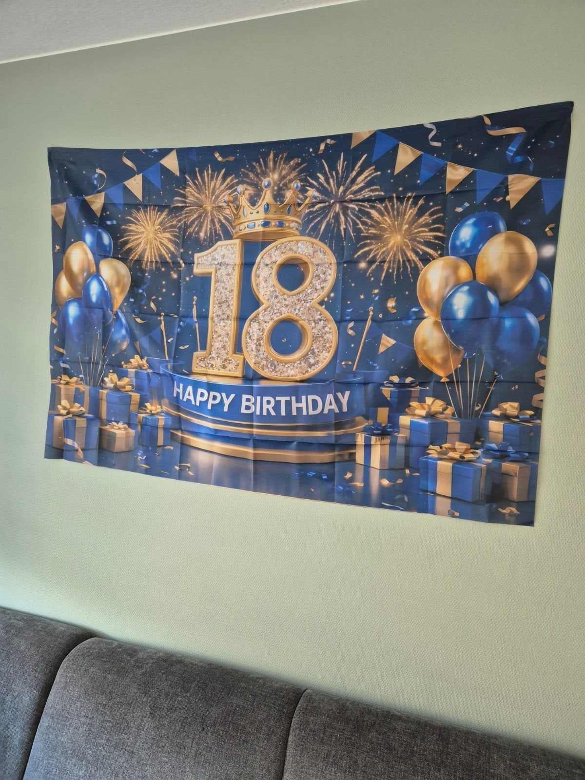 Versiering 18 jaar, Ophalen of Verzenden, Zo goed als nieuw, Versiering, Verjaardag