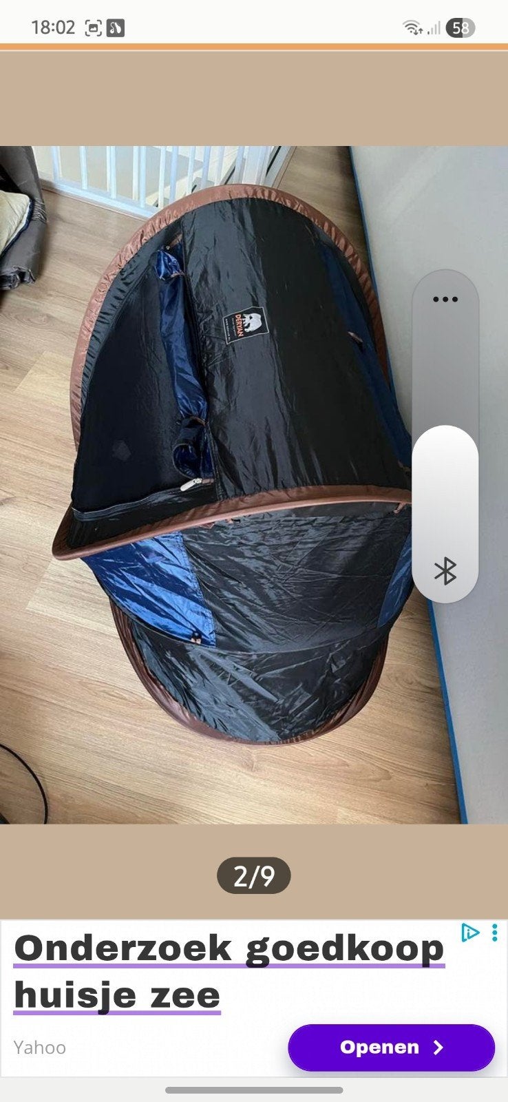 Strand/kampeertent baby/peuter Leeuwarden of Assen, Ophalen of Verzenden, Zo goed als nieuw, Overige merken